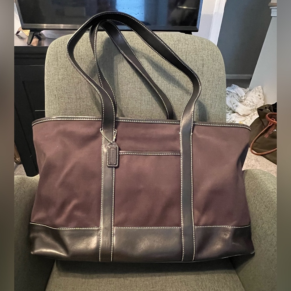 Black Coach Tote Bag